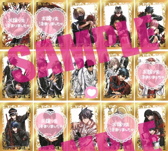 hokut0_0's tweet photo. 【交換】
桃源暗鬼 30巻 カバーキャラ 箔押しクリアカード

譲 *画像参照
一ノ瀬、無陀野、皇后崎、屏風ヶ浦、矢颪、遊摺部、手術岾、漣、桃寺、等々力、最凶の世代
 
求
朽森&amp;百鬼＞＞桃華&amp;桃角 or 1枚330円

*1box予約済
*21巻との交換の場合、2：1等の比率違い可

川崎手の手渡し、または郵送。 https://t.co/KQfmfXYsD5