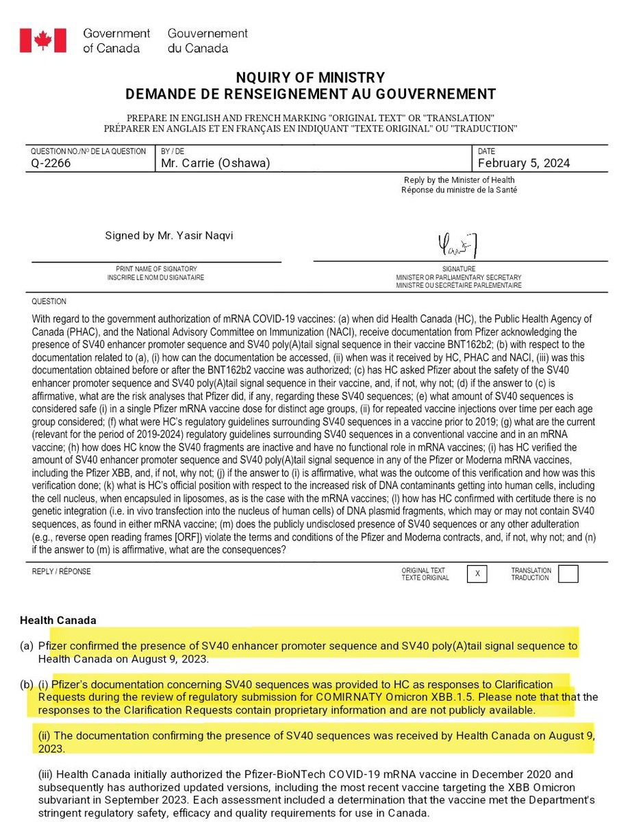 CanadianvapeT's tweet photo. @MDinCanada @cpso_ca @CMPAmembers Most should know by now. If they choose to acknowledge it or not is a different story. Where are the calls from Health care regarding informed consent? How many knew SV40 sequences were present before participating?
https://t.co/JSaWNo6zae https://t.co/nfzoe0PCwe