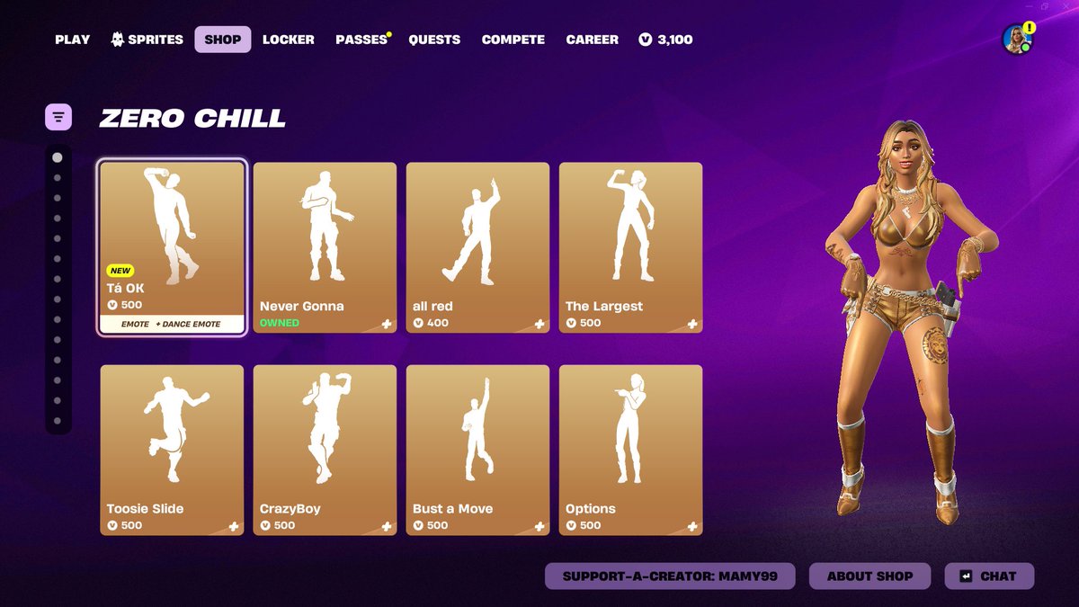 _Sin_Pie's tweet photo. New icon emote, that's it. Cat Gamer Bundle and LISA Bundle has returned. No V-Buck mission today. Are you looking for a creator code to use? How about @imamy1999 's code? (Code: mamy99) Cheers! #Ad #Fortnite https://t.co/A7Ikc3KQPG