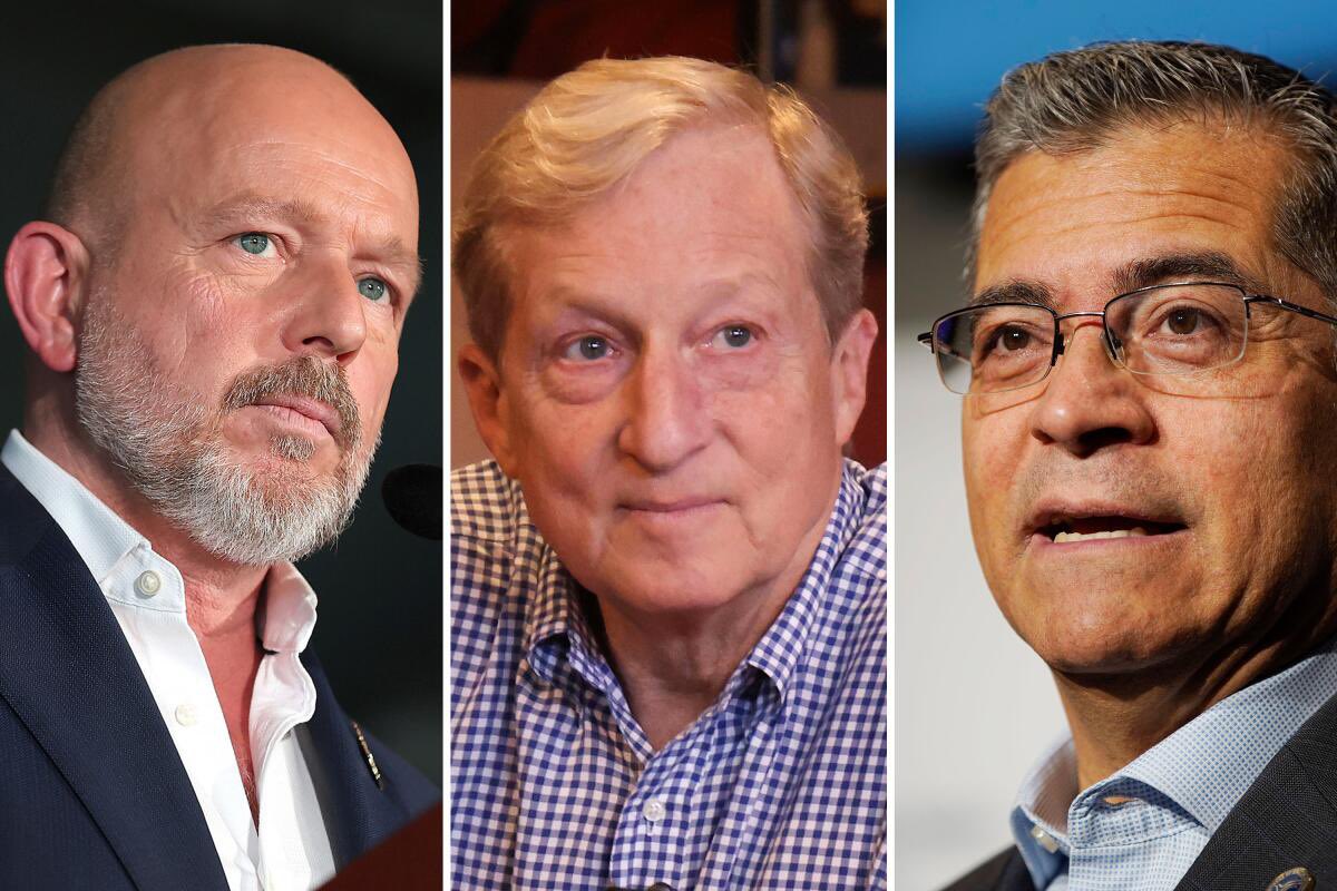 yashar's tweet photo. BREAKING 

The Associated Press projects that Republican @SteveHiltonx will advance to the general election to face @XavierBecerra in the race for governor of California. https://t.co/2uB73XVSVd