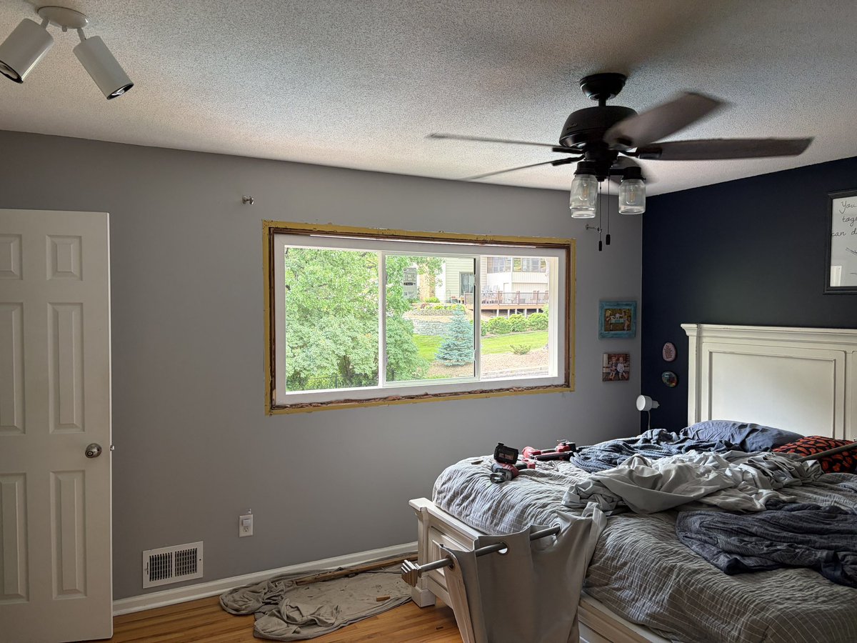 MNBillsFan's tweet photo. After 11 years, we have new windows in the house! We’ll paint the raw wood, but everything else is done! #windows #homeowner https://t.co/p8D8yNmw1a