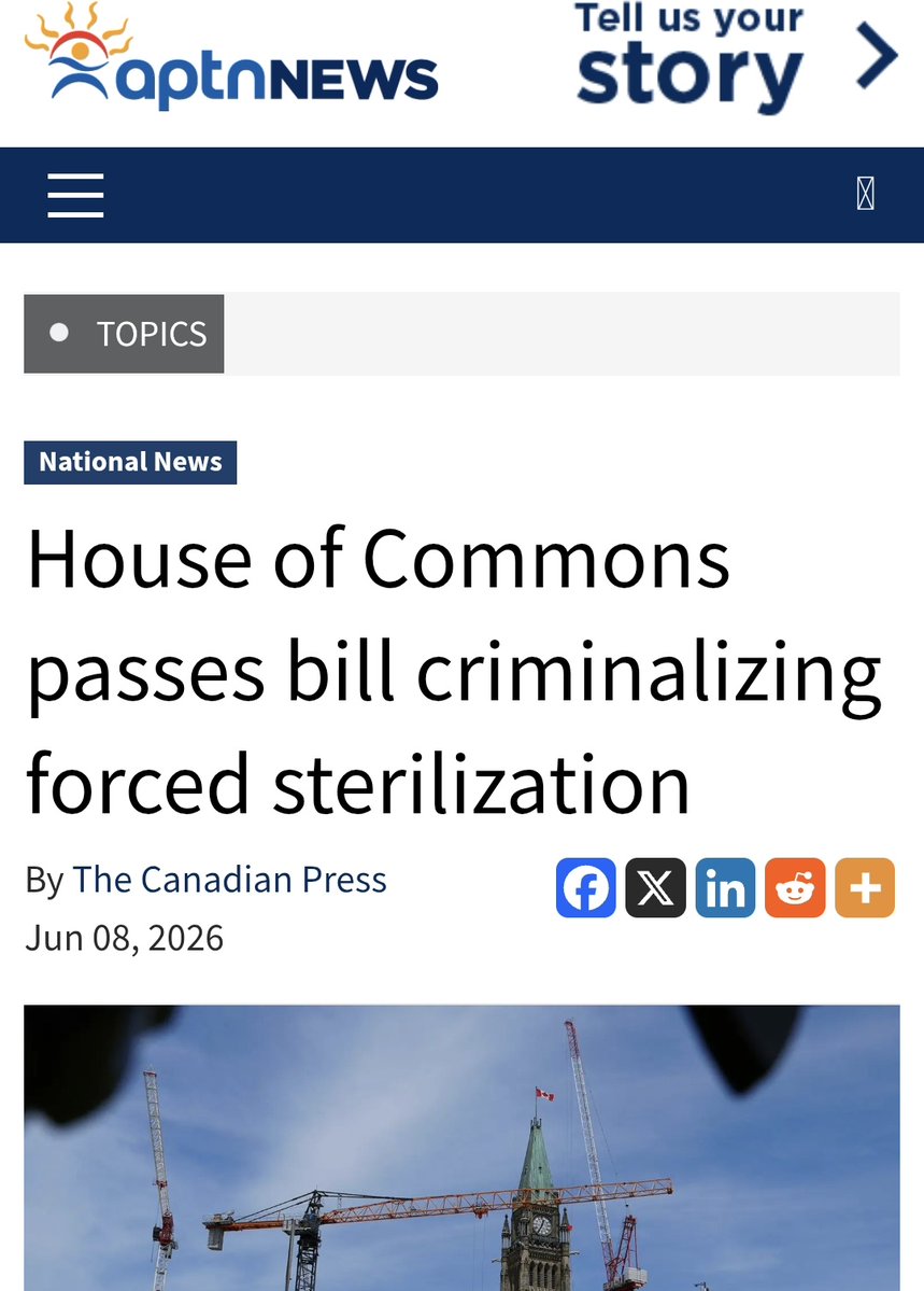 RealMattA_'s tweet photo. Since forced sterilization is a crime,
in Canada...

Does that mean sterilizing minors and providing puberty blockers is also a crime?

They are not age of majority, so they cannot consent. https://t.co/L77foXB1ui