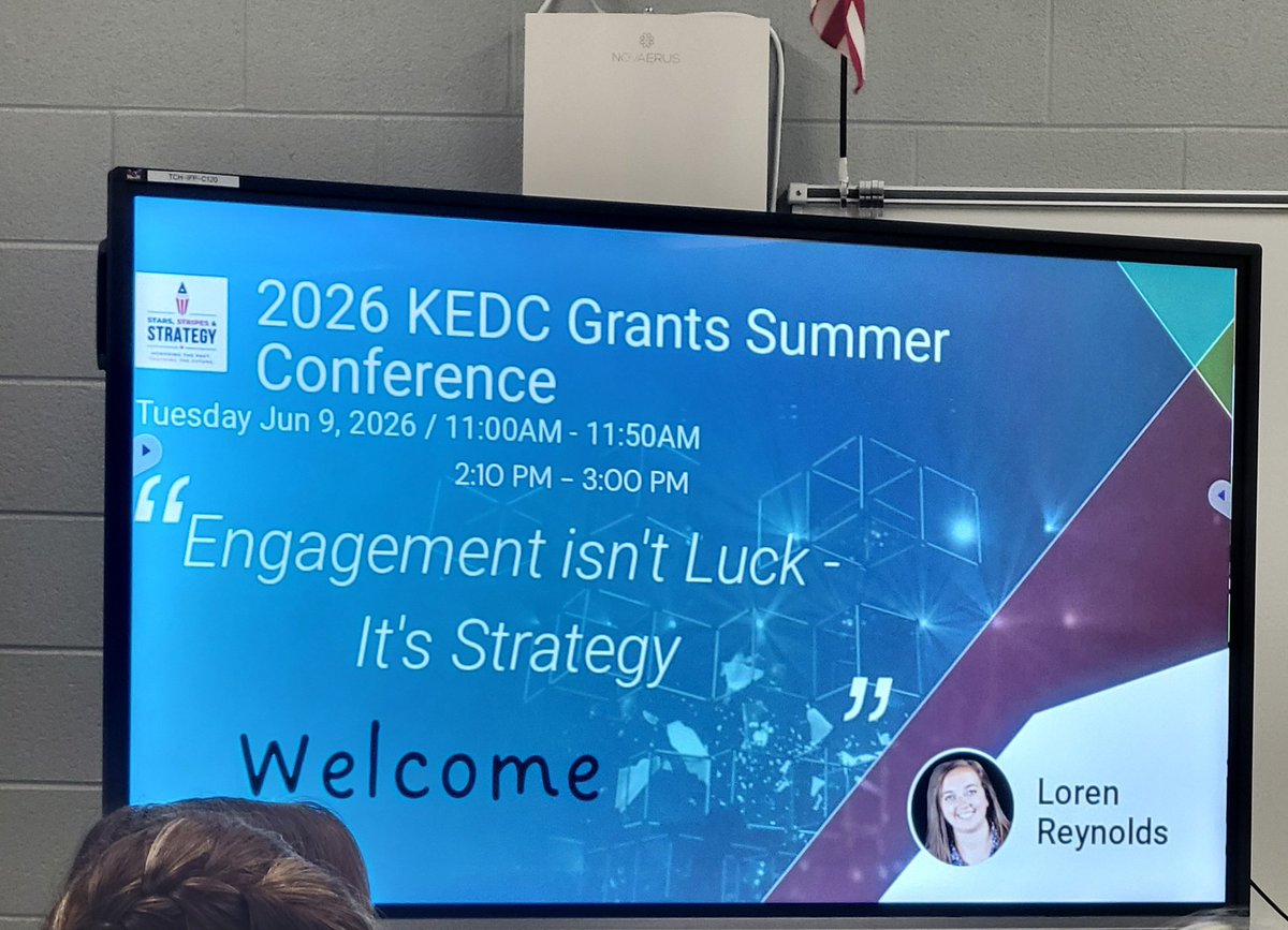SandyAllen9018's tweet photo. KEDC Summer Conference Day 2! I Connected the Dots wirh the National Quilt Museum, creating a quilt square using geometry,  discovered new features in Canva AI, and solid engagement strategies that work with any subject matter. #KEDCgrants @KedcARTS @DrJWEvansJr @KingWendy_m https://t.co/m7q9We1Lyj