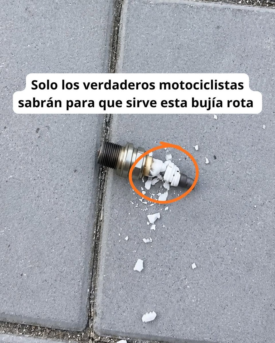MarPario's tweet photo. No tengo ni idea para que se pueda usar una bujía rota. https://t.co/XugcFRqQm6
