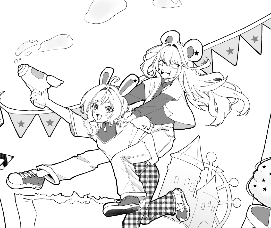 madissonmannino's tweet photo. Another commission finished! ♡ 𐔌՞ ܸ.ˬ.ܸ՞𐦯

I think these two officially won me over- their dynamic is just too cute ♡

#artmoots #VGenComm https://t.co/Bw9re0Xo1W