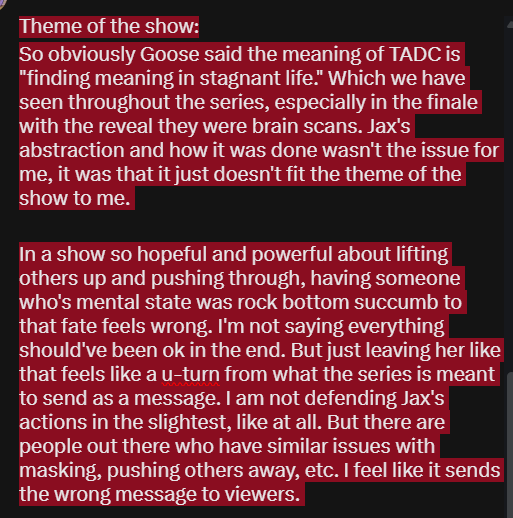 8BitRae 🏳️⚧️ (TADC spoilers) tweet media