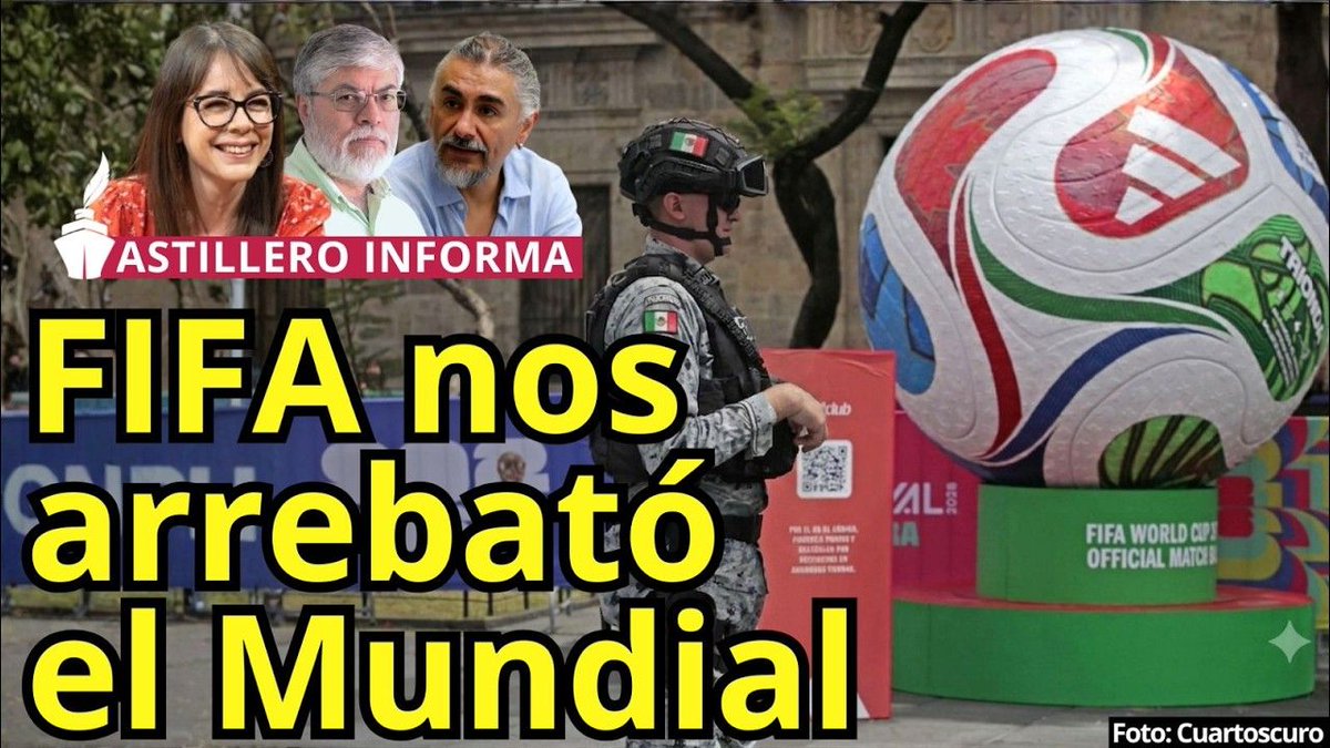 julioastillero's tweet photo. 🚢 #AstilleroInforma | Enormes ganancias para la FIFA mientras un mexicano promedio no podrá ver los partidos.

Mesa de análisis completa: https://t.co/m480hwT9ib https://t.co/PFozj3yQdD