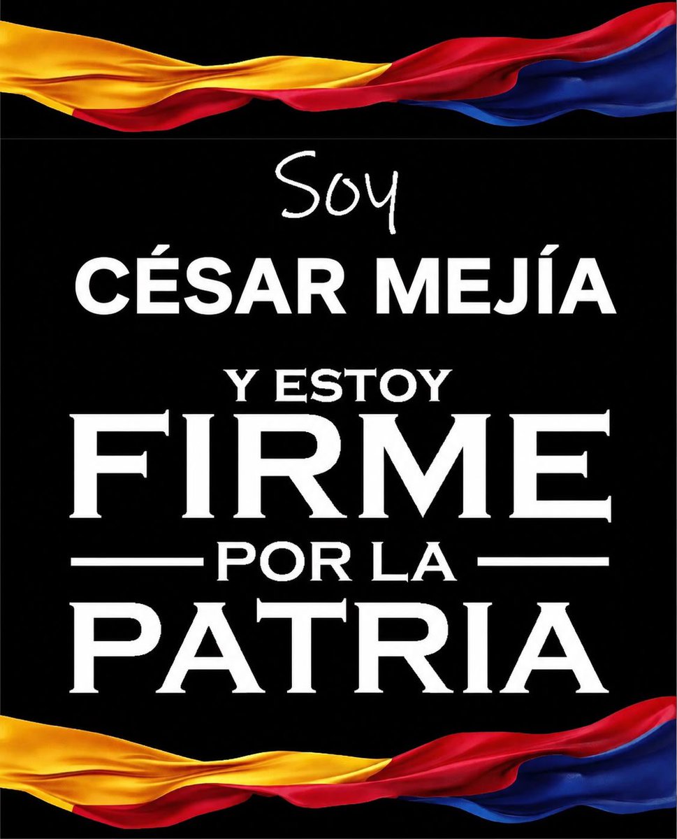 cmejiamesa's tweet photo. Firme por la Patria 🇨🇴! https://t.co/z4KS7JRpye