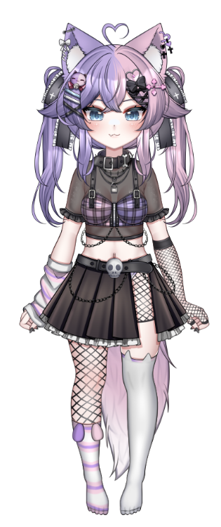 catdogcaily's tweet photo. The Design Sketch vs. The Vtuber Model https://t.co/X0k6tOfmB5