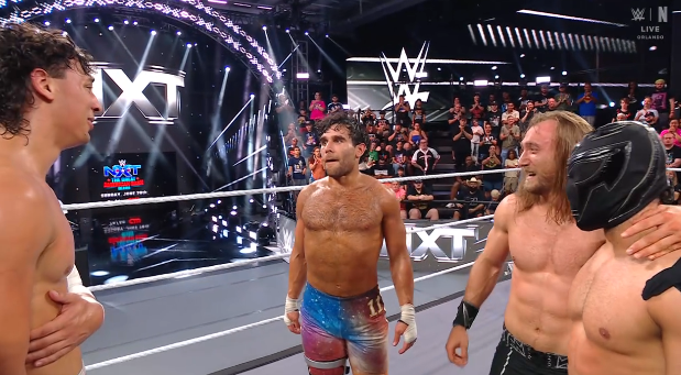 Max421R's tweet photo. Tremendo combatazo, al nivel de las mejores defensas de Fraxiom 
#WWENXT https://t.co/d2jB0IAPd2