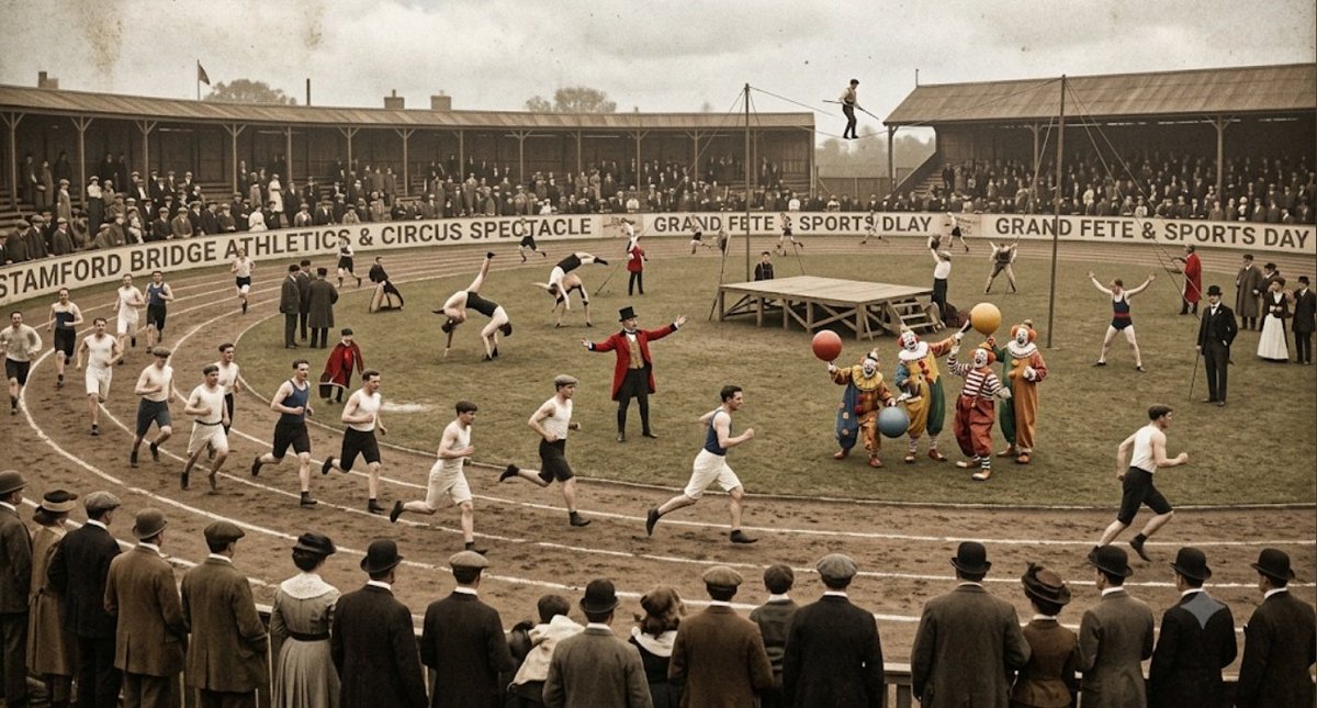 OBG_AFC's tweet photo. If you really want to get chav fans upset make sure you remind them that their entire identity and existence revolves around Sir Henry Norris. Yes, the same Sir Henry Norris who owned Arsenal.  

The actual existence of Chelsea Football Club stems directly from Gus Mears and his mates being left with an empty stadium after Sir Henry politely declined to move Fulham to Stamford Bridge after they tried to fleece him. Chelsea exists only because Fulham said "no thanks" to the rent, leaving Mears with a white elephant he had to fill with a football team just to keep the lights on. It’s a classic case of a club being founded out of real estate desperation rather than footballing necessity.

​Considering the circus acts and athletic tracks that occupied the ground before, it’s fair to say they’ve been trying to justify that stadium’s existence ever since and let's not forget that the owners of Chelsea don't even own the stadium or the land its on. 🤣🤣🤣🤣🤣🤣🤣🤣🤣🤣🤣🤣🤣🤣