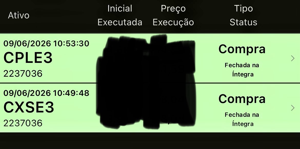 yanalefgames's tweet photo. Aquela compra covarde pra dormir mais tranquilo. Se continuar assim, daqui a pouco vou estar comprando ITUB4 também kkkkkk #CXSE3 #CPLE3 #ITUB4 https://t.co/XWaZHXhl2U