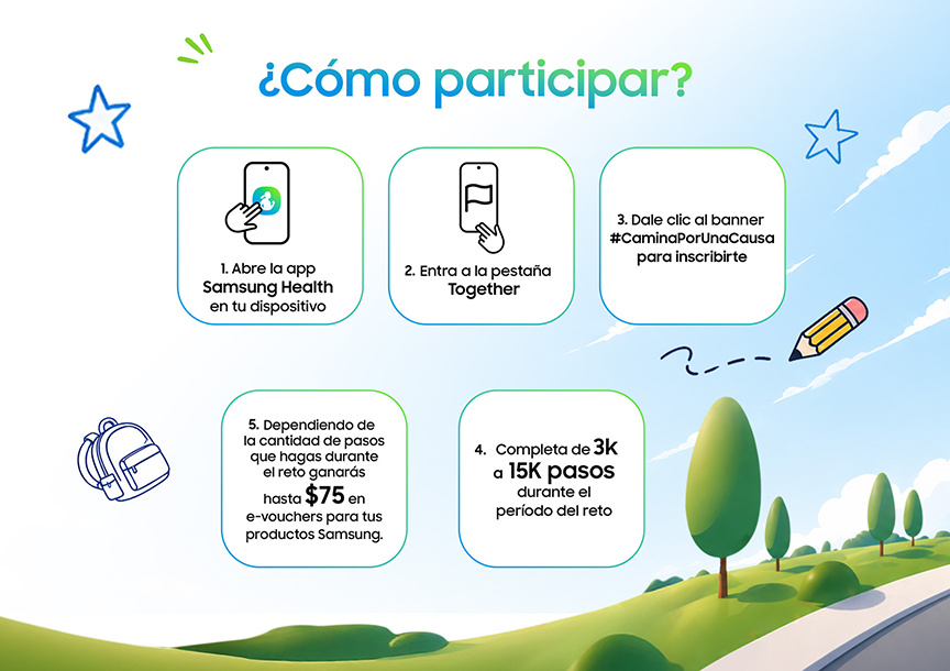 techonlivesv's tweet photo. Únete al reto de Samsung Health, con el que ganas tú y la educación de tu país https://t.co/Jwg51K7Ixr