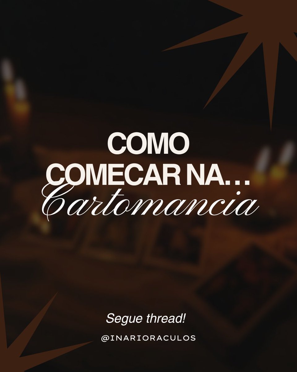 inarioraculos's tweet photo. ⠀⠀⠀⠀⠀ ⠀ 
⠀⠀⠀⠀⠀Como começar no mundo da
⠀⠀⠀⠀✷﹒📩﹐ ⠀Cartomancia ⋆˚࿔ ᯓᡣ𐭩 
⠀⠀⠀⠀⠀ ⠀ ⠀ #thread &amp; #tarottwt https://t.co/vXB2gMian0
