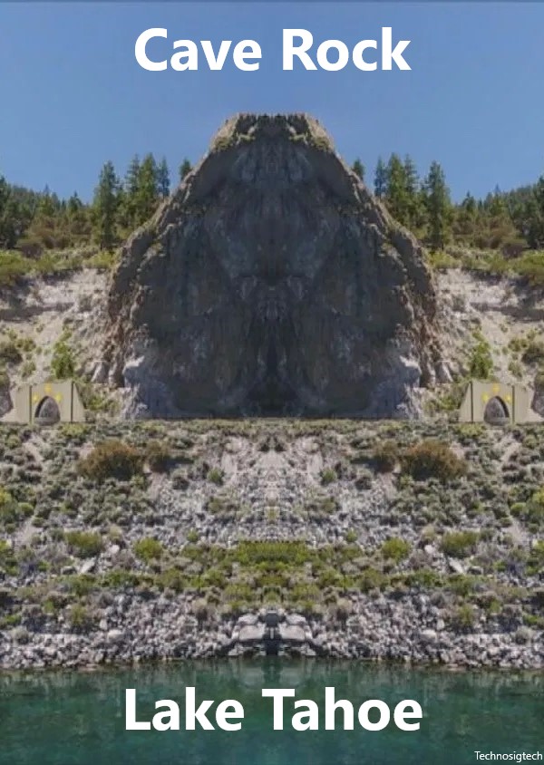 technosigtech's tweet photo. The forest service and tribal shamans are gatekeeping portals and wormholes.

The sacred sites like those that I have found are controlled by the shamans for the tribes.  If you find a cave with a carved wall (just petroglyphs, not non-existing portal anchor geometry) like I did this has to be turned over to the Forst Service and the local tribe.   

This image shows a shaman in front of Cave Rock on the Nevada side of Lake Tahoe.  

Click to expand