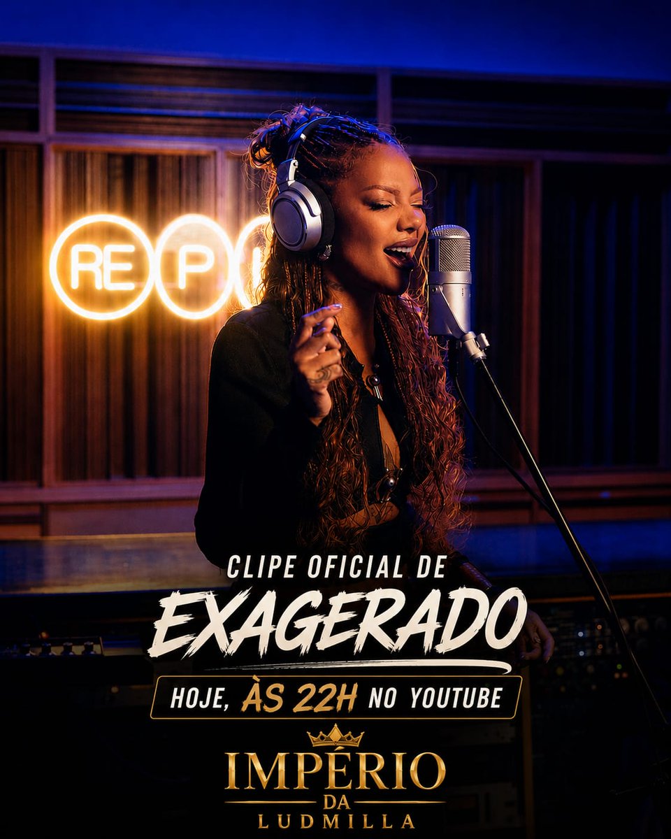 ImperioLudmilla's tweet photo. HOJE(09), às 22H , terá o lançamento do clipe oficial da regravação de "Exagerado" do nosso eterno Cazuza, feita pela nossa Queen Ludmilla (@ludmilla), no canal da @projetoreplay. 🎶👑🧡
#ludmilla #cazuza #exagerado https://t.co/dPlNG2TilO