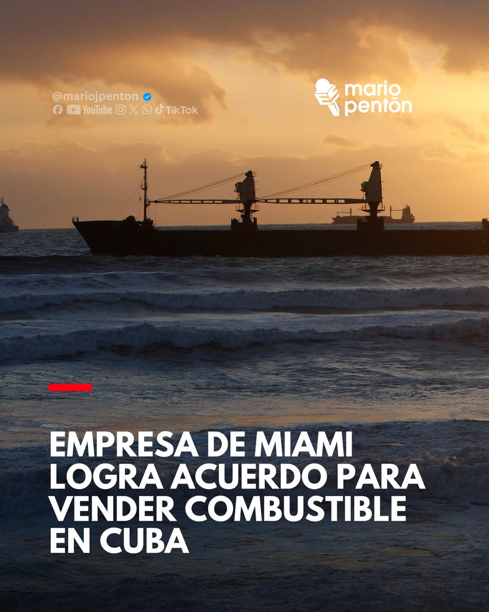 MarioJPenton's tweet photo. 🚨 Empresa de Miami logra acuerdo para vender combustible en Cuba 

La compañía estadounidense Vanguard Energy firmó un contrato para almacenar y distribuir gasolina y diésel en Cuba destinados al "sector privado", embajadas y organizaciones humanitarias, utilizando instalaciones de CUPET, pero manteniendo la propiedad y el control del combustible.

⛽ A diferencia del sistema actual con contenedores ISO, la empresa enviará cargamentos de más de 250,000 barriles en buques tanque, lo que permitirá reducir costos y aumentar significativamente el suministro.

🇺🇸 El acuerdo fue posible tras la decisión de la Administración Trump de autorizar exportaciones de combustible para actividades económicas privadas en Cuba. Según los negociadores, el combustible no podrá venderse al Gobierno cubano, GAESA, entidades militares ni funcionarios sancionados.

📉 La medida llega en medio de la peor crisis energética de la Isla, tras el fin de los envíos gratuitos de petróleo venezolano y la suspensión de suministros mexicanos.

🔎 Expertos consideran que este podría ser el primer paso hacia una mayor privatización del mercado energético cubano y un mayor protagonismo del sector privado en la distribución de combustible.

MIAMI HERALD

#Cuba #Combustible #SectorPrivado #VanguardEnergy #Trump #GAESA #CUPET #MarioPentón #CrisisEnergética #Miami #CoralGables
