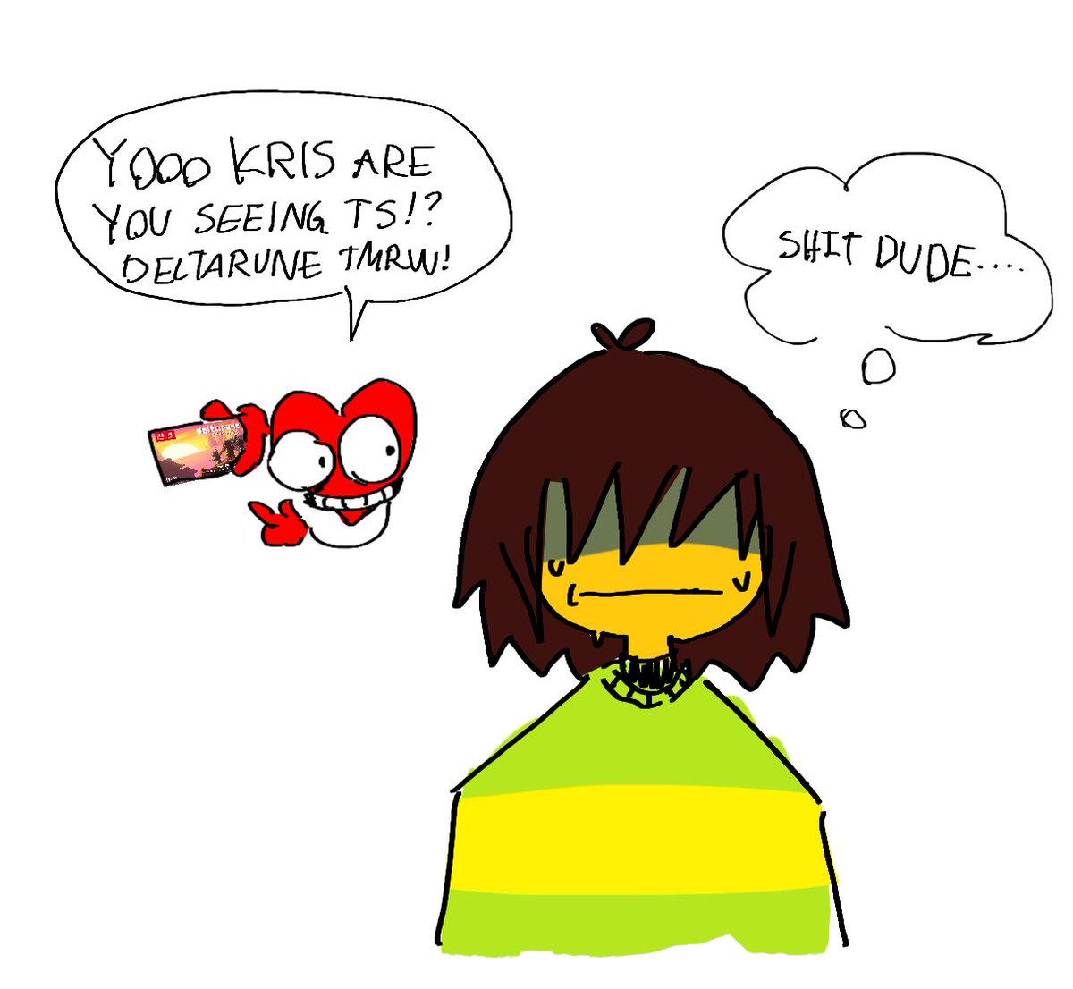 ninjamix99's tweet photo. we are so back #deltarune https://t.co/EJXbidtbKP
