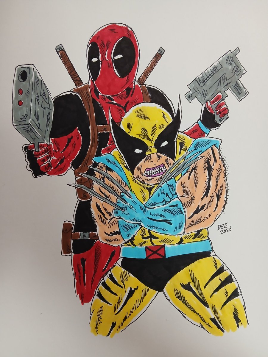 WretchedDeth's tweet photo. Deadpool and Wolverine https://t.co/MrybbOuVvT