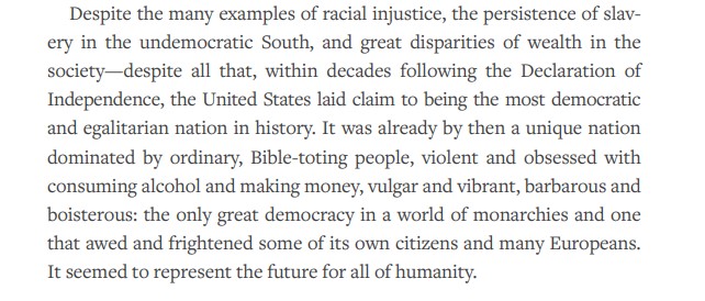 nmpenn's tweet photo. Gordon Wood wrote the lead essay for "Democracy and the American Revolution," the first volume in @AEI's "America at 250" series. I had to pick my jaw up off the ground the first time I read how he summed up the democratic force the Revolution unleashed: https://t.co/L5MG3DDhjt