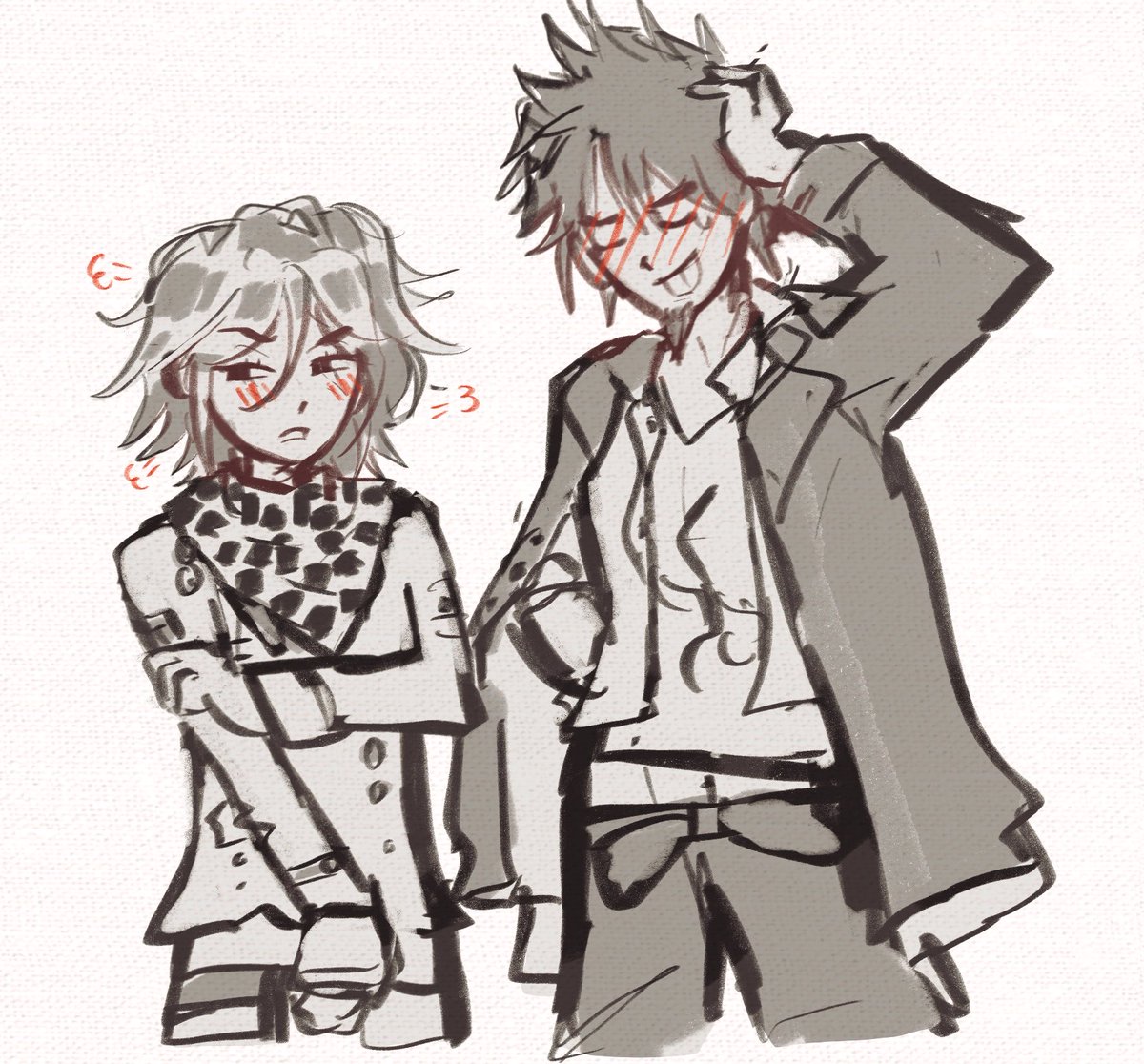 itss_starry's tweet photo. Who tf did you hair #oumota #drv3 https://t.co/X3pM6LeJo9