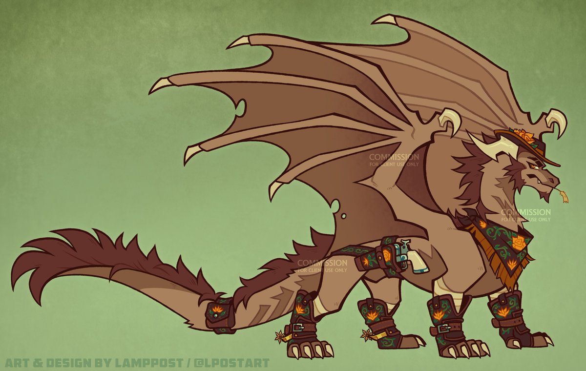LP0stArt's tweet photo. Howdy pardner! (sold) #dragon https://t.co/YuzFFGOVm5