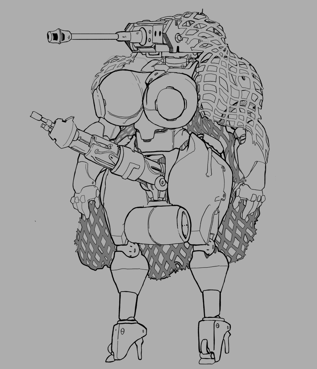 ElioZ_Dembraham's tweet photo. Mecha Lineart commission https://t.co/nT3L0Oj1cJ