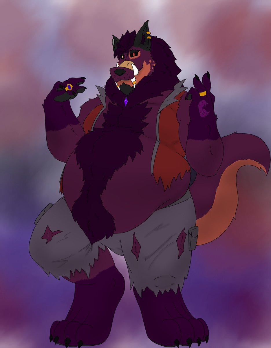 Secimen_0's tweet photo. I was bored so I decided to redo my whole of Werewolf-Hyena form! Naming him Ekiror! Uhhh…

oh yeah, BELLY!
Now what to make next… https://t.co/wzm5yfeCHl