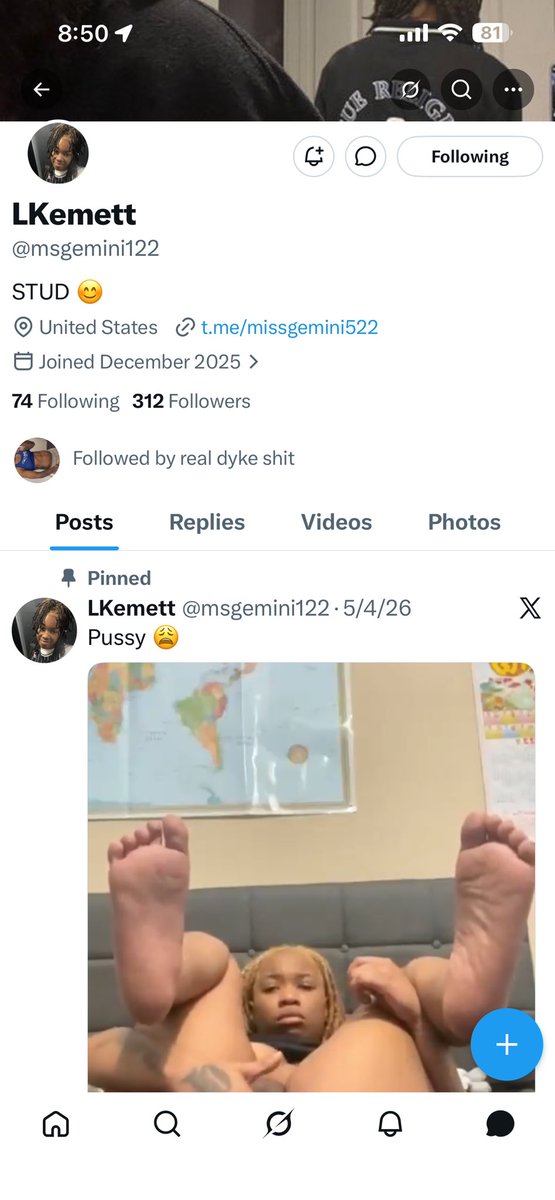 chillmaster67's tweet photo. @msgemini122 good solo stud pussy https://t.co/530MsoCqmT