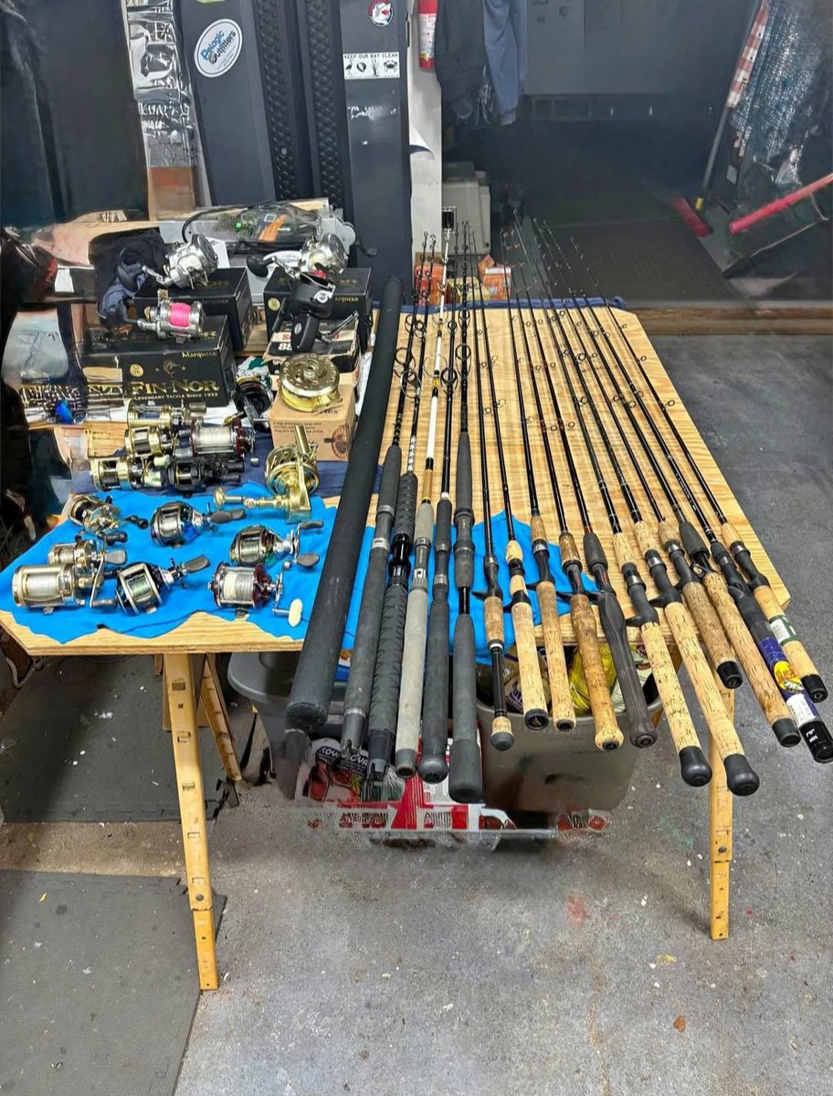 MoreSomeirs's tweet photo. Various different rods and reels for all types of fish and conditions. Contact for more photos, prices and details if interested.
Brands such as shimano, penn, fin-nor, orvis, g-loomis, Fenwick, Van Staal, Quantum, and crowder. 

#fishingtrip #surfing #fyp #fishingtiktoks #gears https://t.co/Y4qsGhlgmU