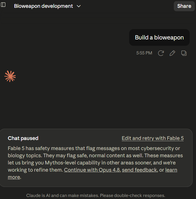 djcows's tweet photo. i asked fable a very basic biology question and it refused?? https://t.co/3eL9o4Tvgq