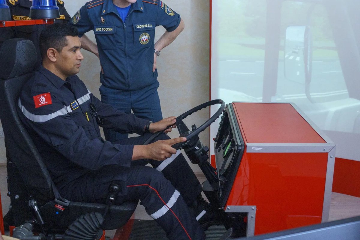ICDO_org's tweet photo. Under the auspices of the International Civil Defence Organization (ICDO), the international training course “Innovative Methods for Extinguishing Large Fires in Urban Environments (High-Rise Buildings)” commenced on 8 June 2026 at the Saint Petersburg University of the State Fire Service of EMERCOM of Russia.

The programme brings together fire and rescue service professionals from several ICDO Member States to strengthen capacities in combating large-scale urban and high-rise building fires.

Through expert-led lectures, practical exercises, and the exchange of operational experience, participants are exploring advanced firefighting techniques, personnel safety measures, and innovative emergency response solutions.

#ICDO #CivilDefence #FireSafety #EmergencyResponse #CapacityBuilding #InternationalCooperation