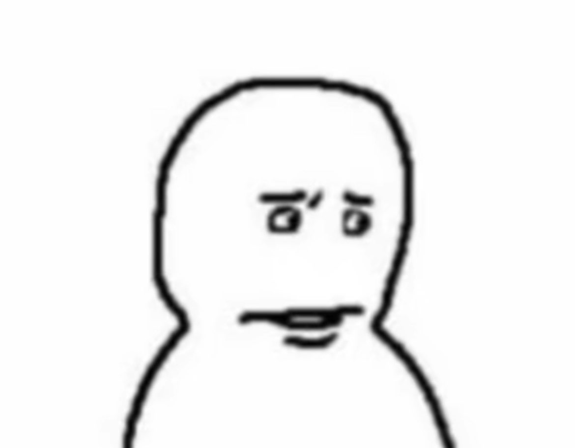 billybrizzle420's tweet photo. Thought I was home alone so I walked down the steps shirtless singing 

“I’m a chud I’m a chud I’m a fat little chud” 

and my roommate was eating at the dining room table in the dark looking at me like this https://t.co/1C5I06ipKX