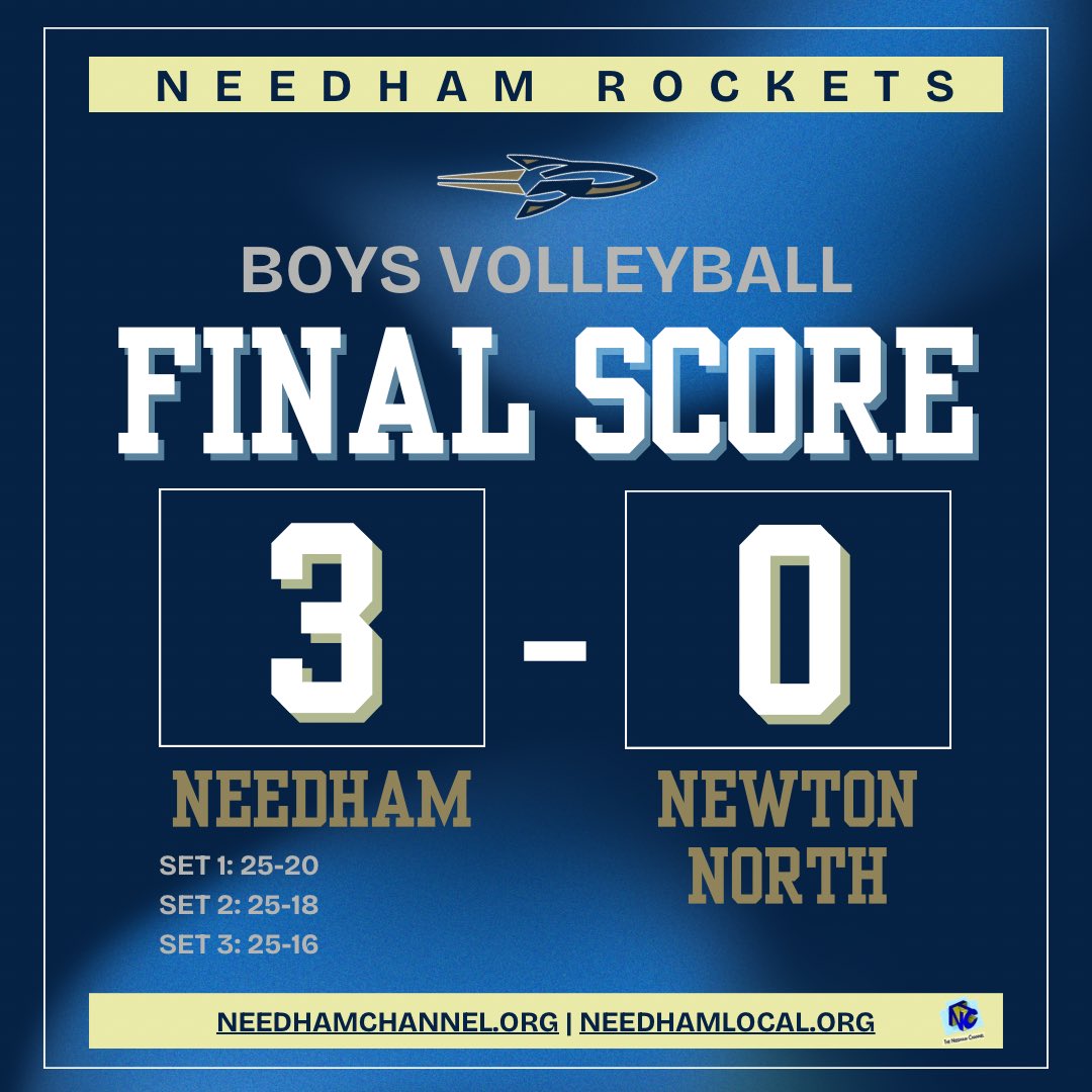 TNC_Sports's tweet photo. Boys volleyball sweeps Newton North to advance to their 6th straight state championship 🏐 https://t.co/0AmNwQqPsC