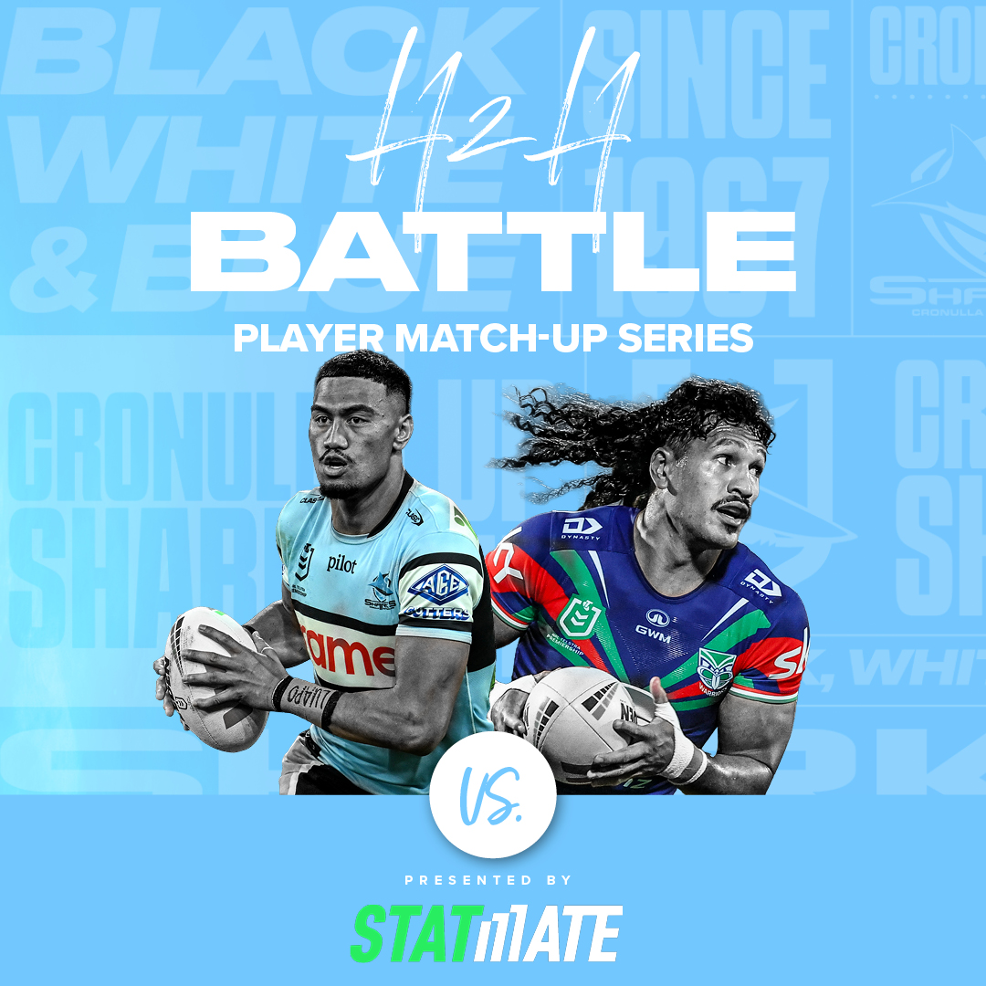 cronullasharks's tweet photo. Who wins the battle on Saturday?

The H2H Battle Player Match-Up Series is live, presented by STATmate. Head to head, stat for stat, weigh in on the match-ups.

https://t.co/y7yHiPFrmk https://t.co/bCcsH6cVqp