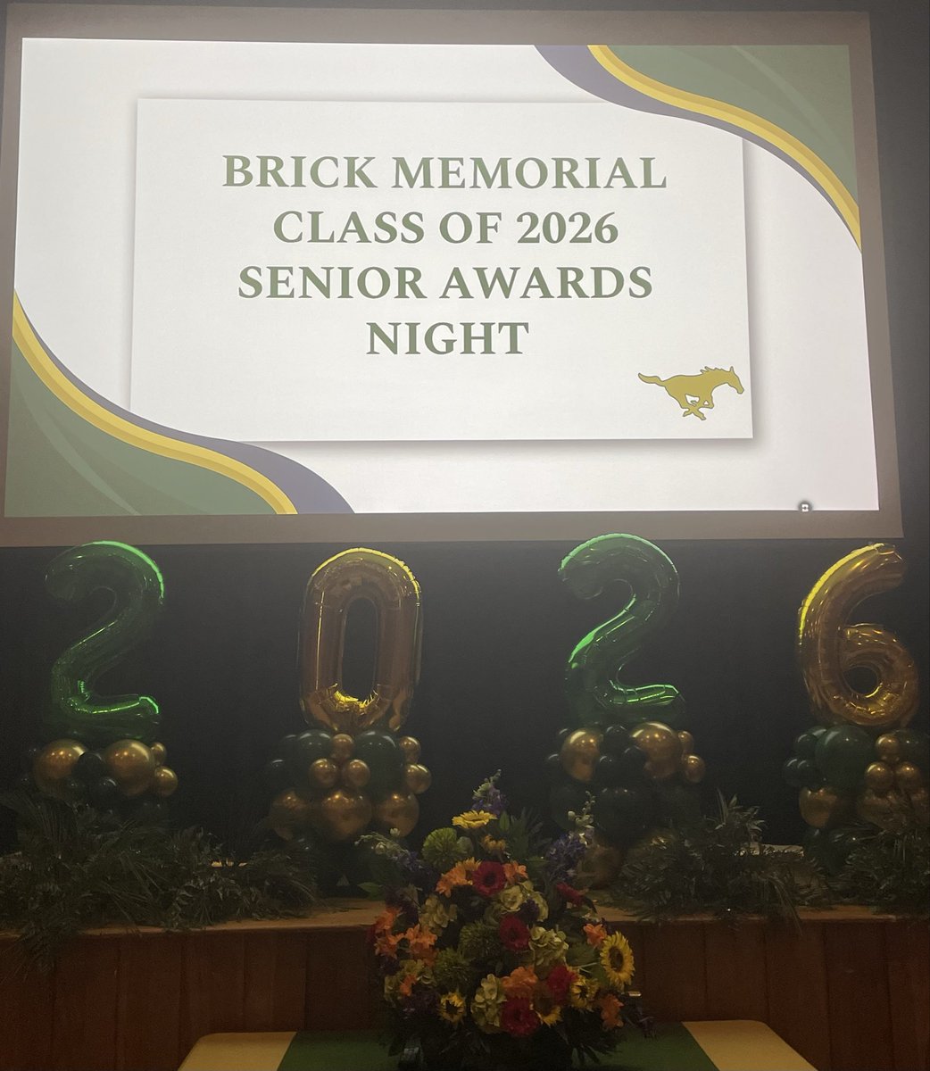 BrickMemorialHS's tweet photo. What an incredible Senior Awards Night! 🎉 Tonight, we recognized nearly 70 seniors &amp; awarded over $90,000 in scholarships. Massive thanks to our amazing community &amp; alumni for your generosity. Proudly celebrating the hard work &amp; bright futures of our Class of 2026! 💚💛 https://t.co/RalGMf18sH