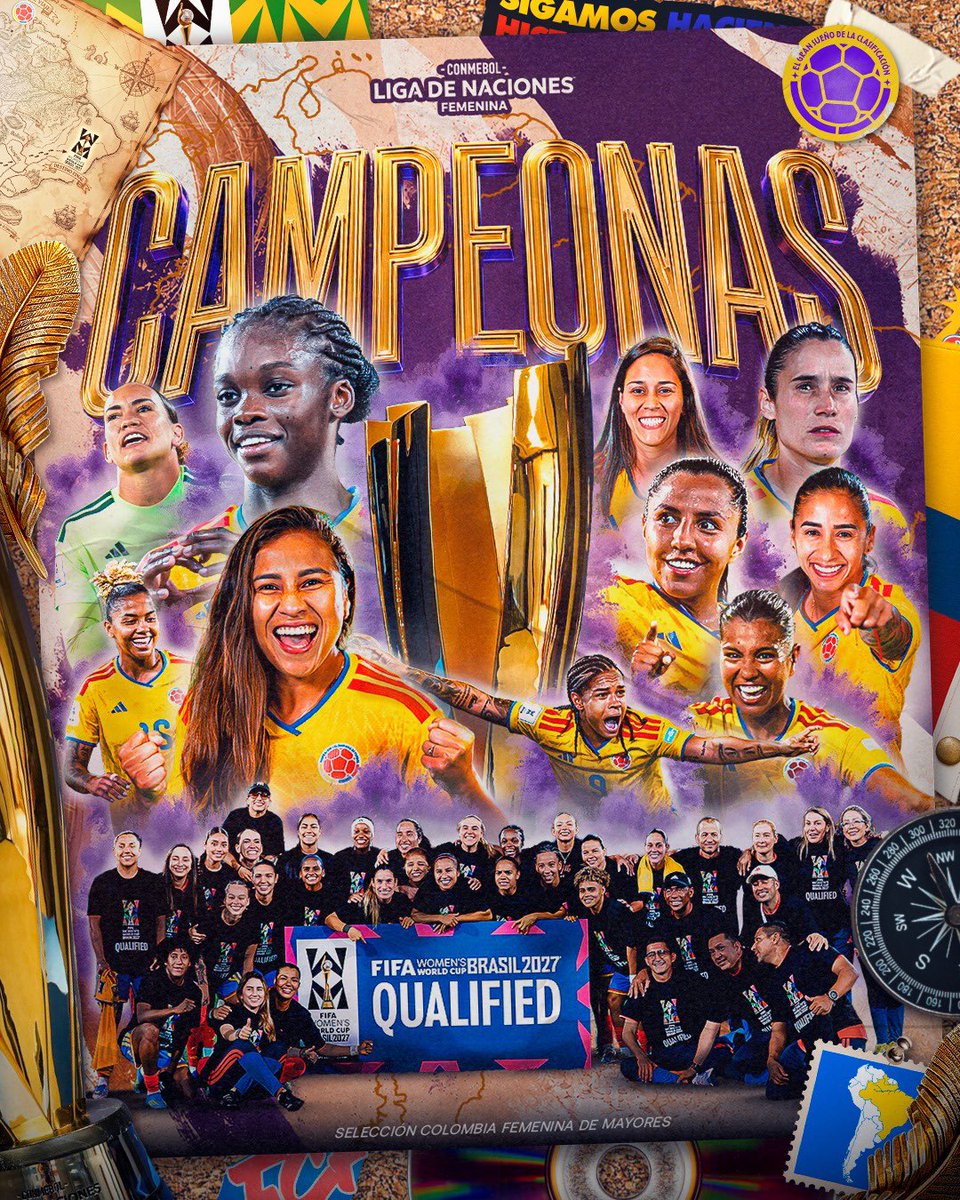 FCFSeleccionCol's tweet photo. ¡𝘊𝘈𝘈𝘈𝘈𝘈𝘈𝘈𝘔𝘗𝘌𝘌𝘌𝘌𝘌𝘌𝘖𝘖𝘖𝘖𝘖𝘖𝘕𝘈𝘈𝘈𝘈𝘈𝘈𝘈𝘈𝘈𝘈𝘈𝘈𝘈𝘈𝘈𝘈𝘚! 🏆🏆🏆🏆🏆🏆🏆

¡𝘚𝘖𝘔𝘖𝘚 𝘓𝘈𝘚 𝘎𝘈𝘕𝘈𝘋𝘖𝘙𝘈𝘚 𝘋𝘌 𝘓𝘈 𝘗𝘙𝘐𝘔𝘌𝘙𝘈 𝘊𝘖𝘕𝘔𝘌𝘉𝘖𝘓 𝘓𝘐𝘎𝘈 𝘋𝘌 𝘕𝘈𝘊𝘐𝘖𝘕𝘌𝘚! ✌️

𝘎𝘐𝘎𝘈𝘕𝘛𝘌𝘚, 𝘓𝘖𝘚 𝘚𝘜𝘌𝘕̃𝘖𝘚 𝘚𝘐́ 𝘚𝘌 𝘊𝘜𝘔𝘗𝘓𝘌𝘕, 𝘚𝘌𝘎𝘜𝘐𝘔𝘖𝘚 𝘏𝘈𝘊𝘐𝘌𝘕𝘋𝘖 𝘏𝘐𝘚𝘛𝘖𝘙𝘐𝘈 👏👏👏👏👏👏

#LaSeleNosUne🇨🇴