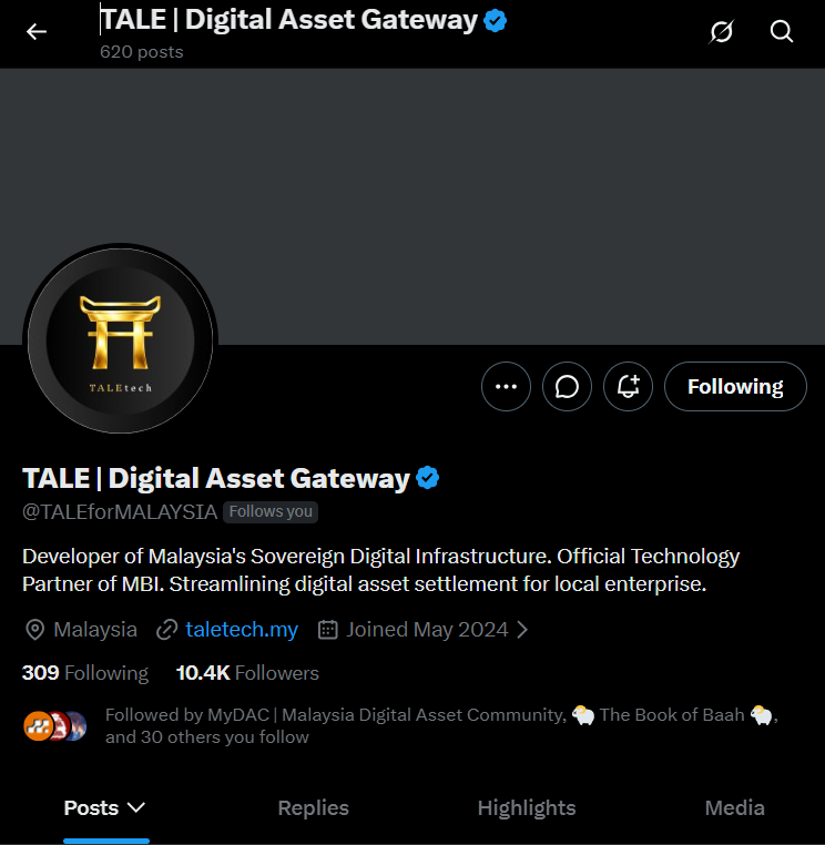MySekolahKripto's tweet photo. 🚀 Build in the Bear Market. 😆

While others wait for the next bull run, builders keep building.

Meet TALEwallet, Aim to be Malaysia sovereign digital passport, designed to bridge identity, digital assets, and the future of Web3.

Feel free to follow and read @TALEforMALAYSIA  

🔐 Privacy-first identity and asset hub.
⛓️ Multichain digital asset management.

- One verified identity.
- One gateway to the entire TALE ecosystem.

https://t.co/vlUxHPfJge.