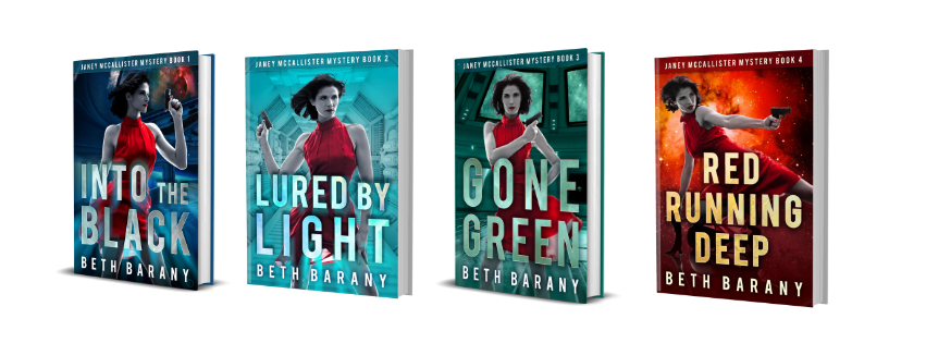 BethBarany's tweet photo. Enjoy the Janey McCallister Mystery series about a space station investigator - 4 books and more coming! https://t.co/E4EgPct0PD #onwriting https://t.co/6dkpwE9Lsp