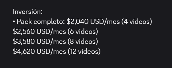 Neokraftero's tweet photo. Hace tiempo me contacto un youtube strategist, y esto es lo que me cobraba por ayudarme con mi canal. 

Ellos se encargan de todo (edición, minis, ideas, config, etc.) la verdad me pareció caro, ¿Qué opinan? 

Amigos Youtubers, ustedes pagarían por algo así? 🤨 https://t.co/D75JqZddKP