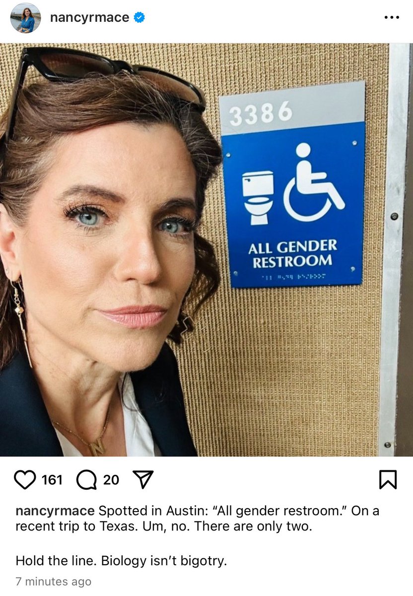 daviddunn177's tweet photo. Nancy Mace has lost her campaign to be Governor of South Carolina.

She’s had a long, distinguished career of showing us all the restrooms she visited. https://t.co/JRV8ta8wQy