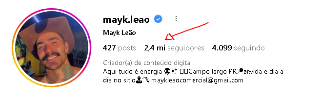 MundoZapHumor's tweet photo. Mayk Leão, menos    -100 mil https://t.co/q9gtBwqXSw