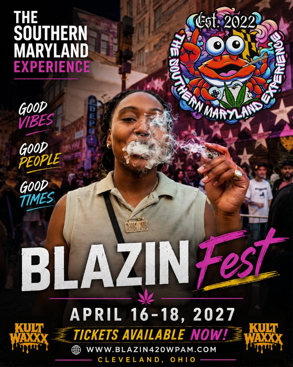 TSMELLC's tweet photo. 🔥 BLAZIN FEST 2027 IS OFFICIALLY LOCKED IN! 🔥

We're proud to announce a powerhouse collaboration between Blazin420, NerveDJs, and The Southern Maryland Experience for one of the biggest cannabis culture events of the year!

🌿 Good Vibes
🤝 Good People
🎶 Good Music https://t.co/io2urFQwkM