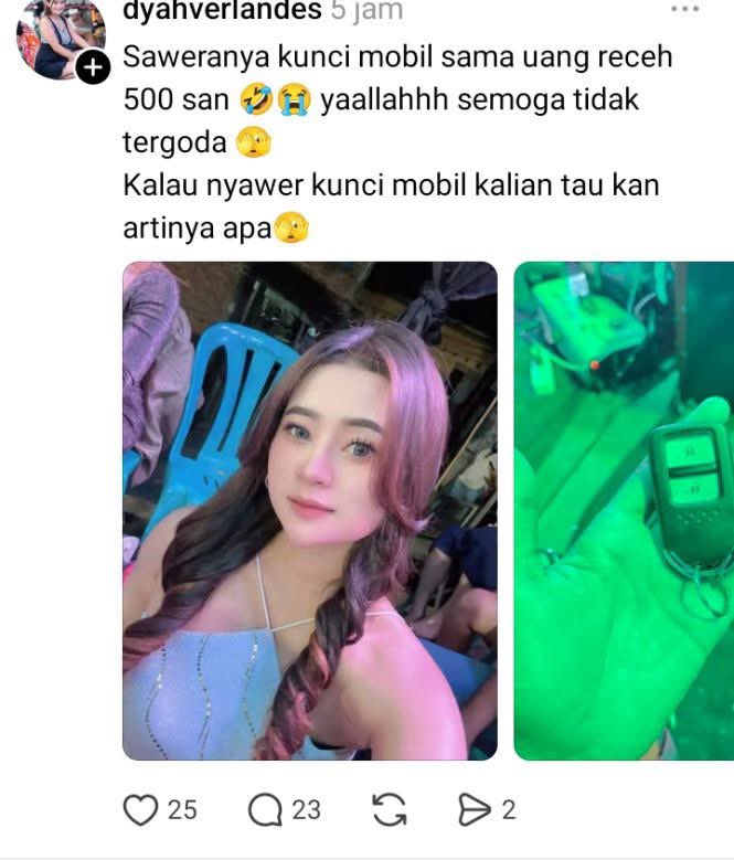 LambeSahamjja's tweet photo. artinya apa tuh kalo di sawer kunci mobil https://t.co/GK0N6jMY0h