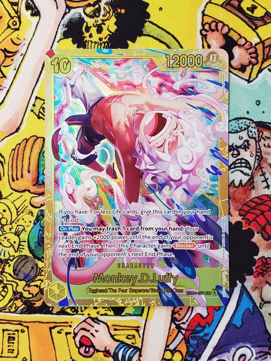 SpiegelMMS's tweet photo. Monkey D Luffy SEC EB04
$20
Shipping:
PWE $1 for one or two cards
BMWT $4
International Calculated
#OPSS https://t.co/TgPWZcHsE1