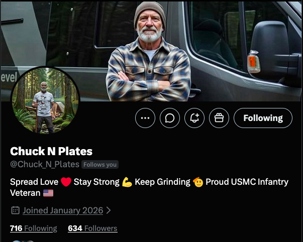 JayJosephVet's tweet photo. A USMC Veteran is looking to build their foundation &amp; connect with more friends:

@Chuck_N_Plates 

If you're looking to meet a fellow vet have some stories to share about those interest Do you have a spot for them to connect? https://t.co/SjusuBczk4