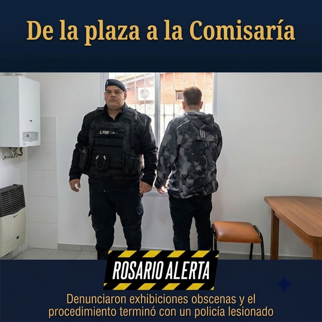 RosarioAlerta's tweet photo. 🚔📍 Un procedimiento iniciado por una denuncia en la Plaza del CEA de #Alvear terminó con un detenido por exhibiciones obscenas y un efectivo lesionado ⚖️ #Policiales 👮‍♂️🚨 https://t.co/J26vn0LHqs a través de @RosarioAlerta https://t.co/tIg8xZaKPM