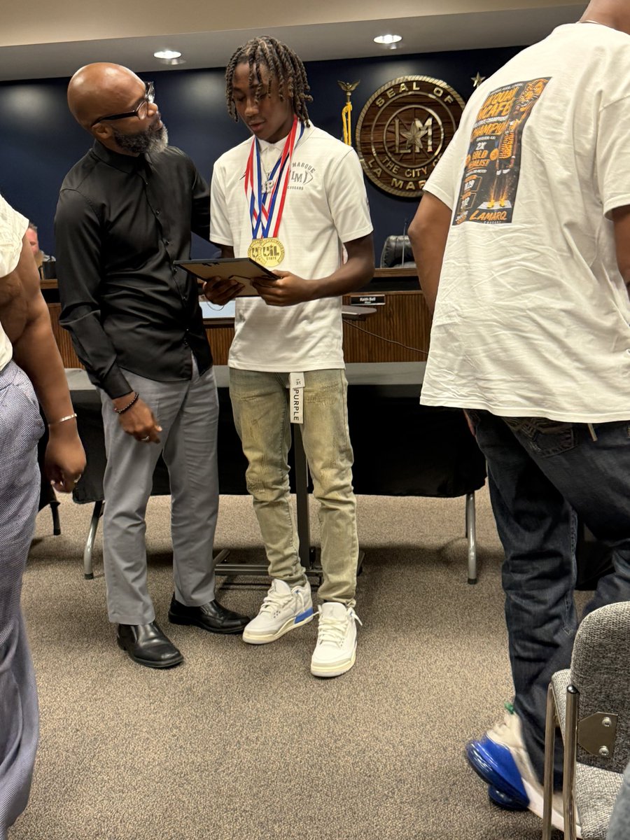 theonlyyjp's tweet photo. Although I am only a sophomore I have been presented my own Day 6/8  by the city of LaMarque for winning double gold at the state meet. I am humbly grateful and will continue to work to get better. I’m not done!  
@mgoode20 @CoachPappalardo @M_Bure @CoachMikeGray @CoachDomino_1 https://t.co/z9CgBH4qkQ