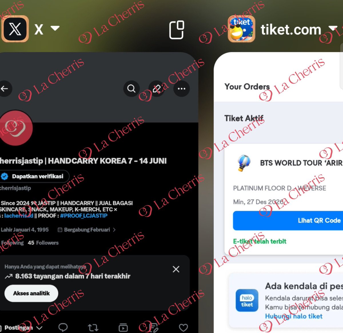 Cherrisjastip | HANDCARRY KOREA 7 - 14 JUNI tweet media