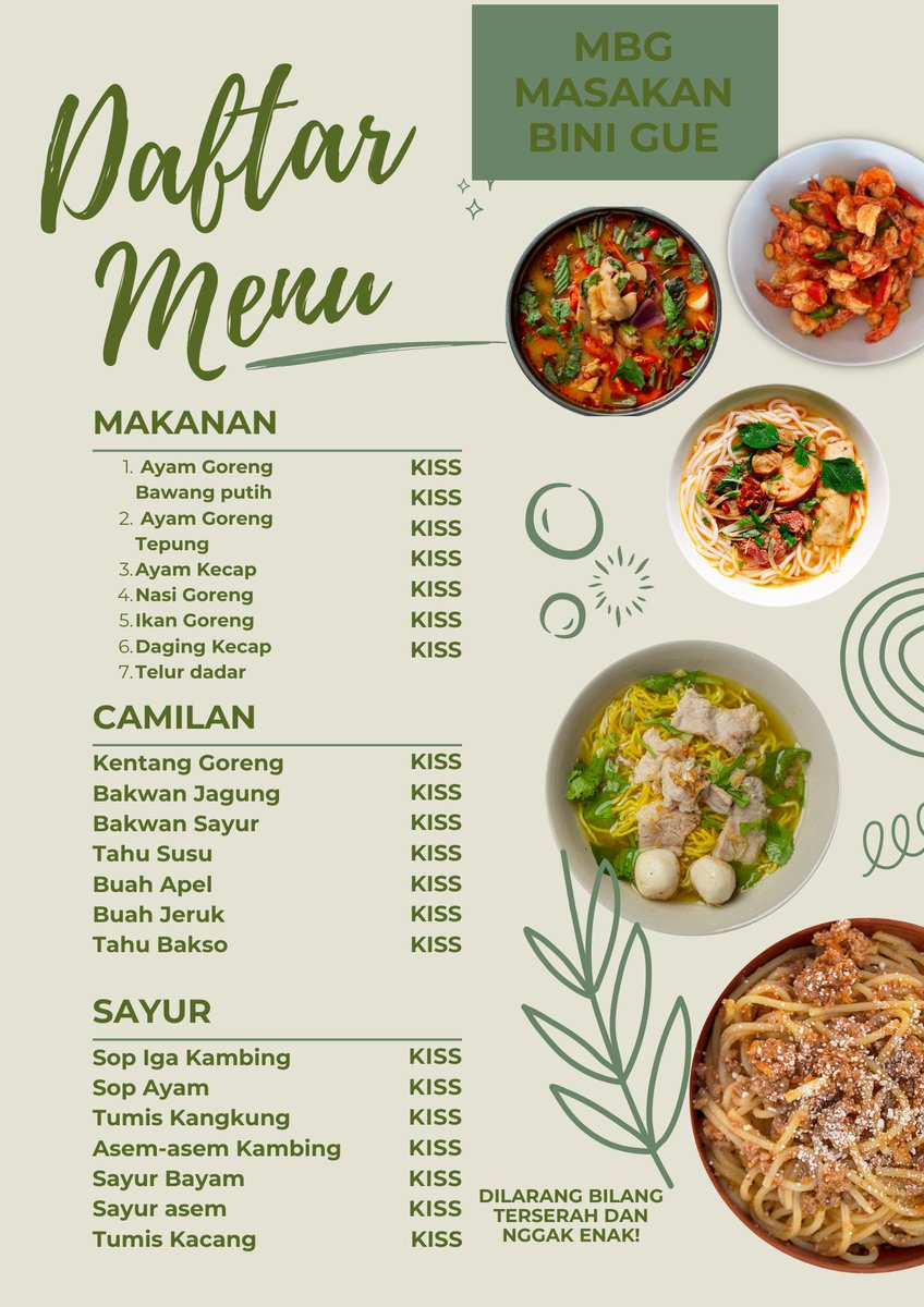 Chol2_21's tweet photo. Bikin daftar menu buat Suami biar gak bilang "Terserah" wkwk https://t.co/UKjBYwynO3